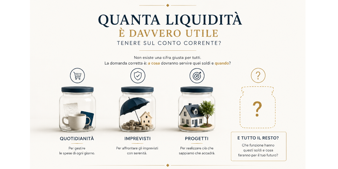 Copertina Quanta liquidità è davvero utile tenere sul conto corrente?
